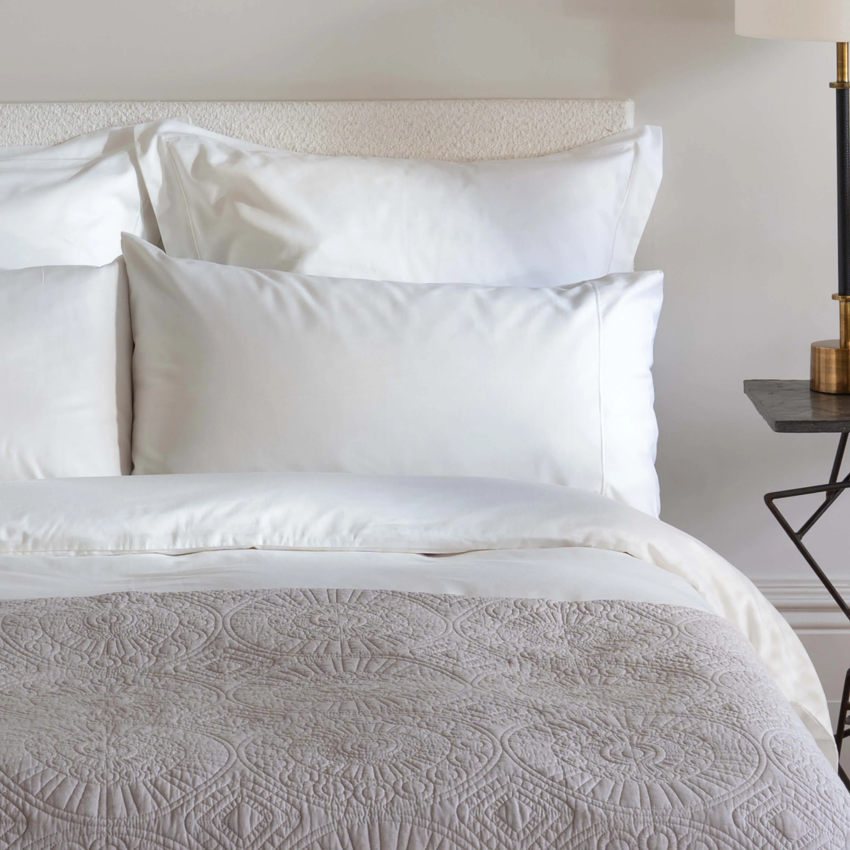 White 400 Thread Count Egyptian Cotton Bedding And Sheets - Image 5