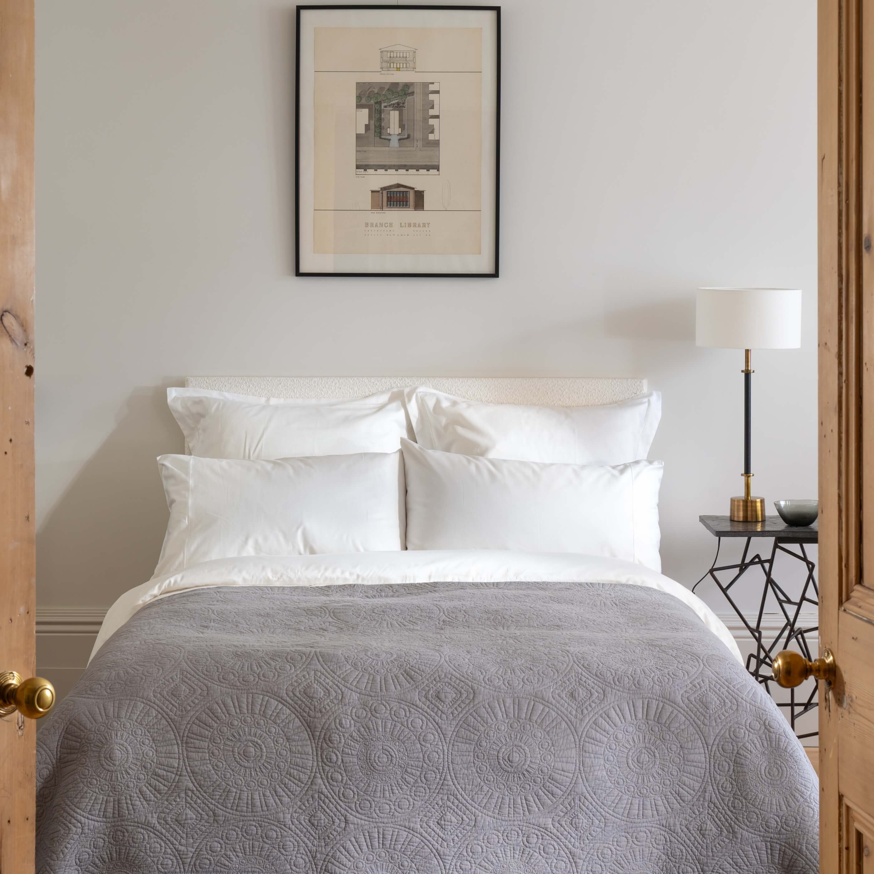 White 400 Thread Count Egyptian Cotton Bedding And Sheets - Image 6