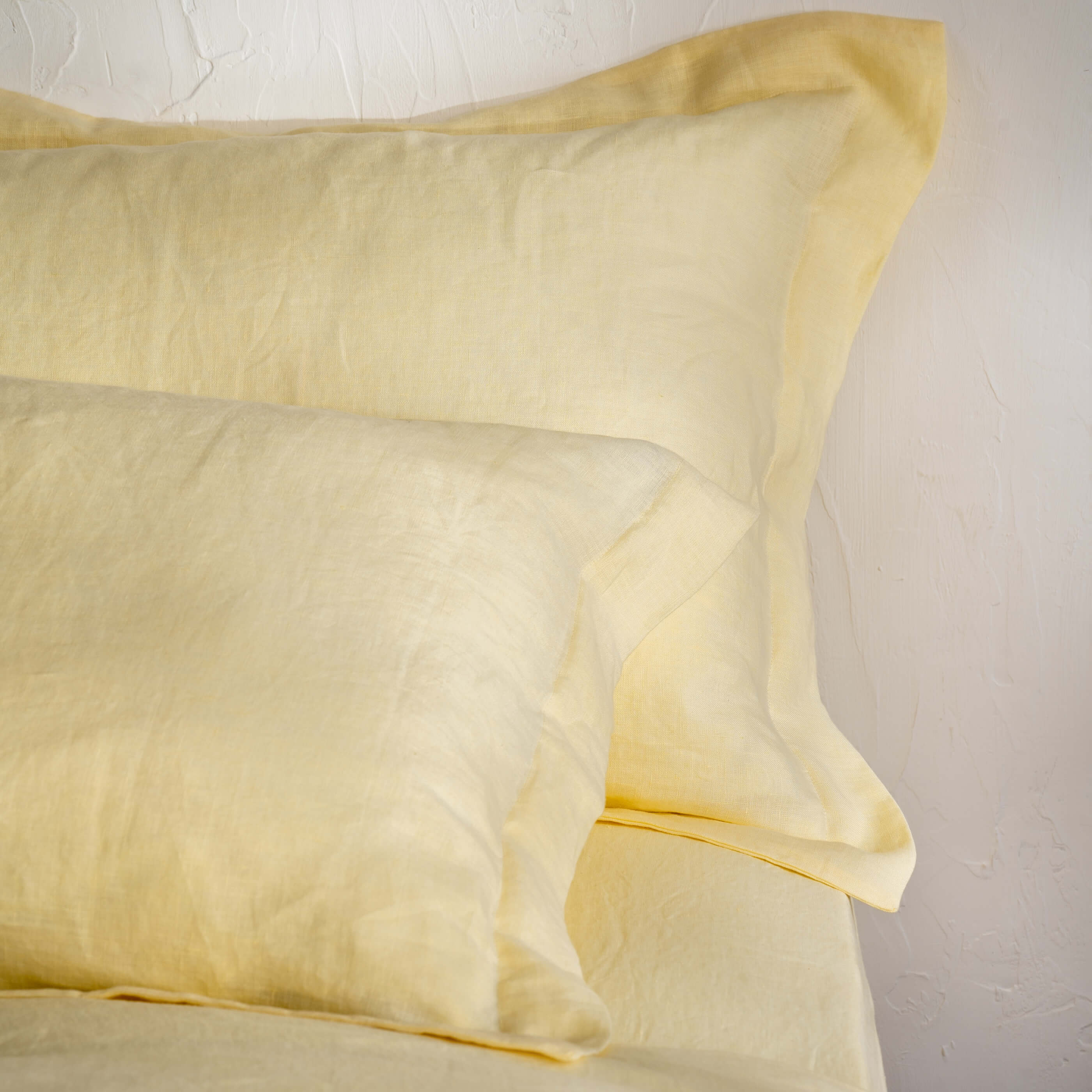 Lemon Yellow French Linen Bedding And Bed Sheets - Image 3