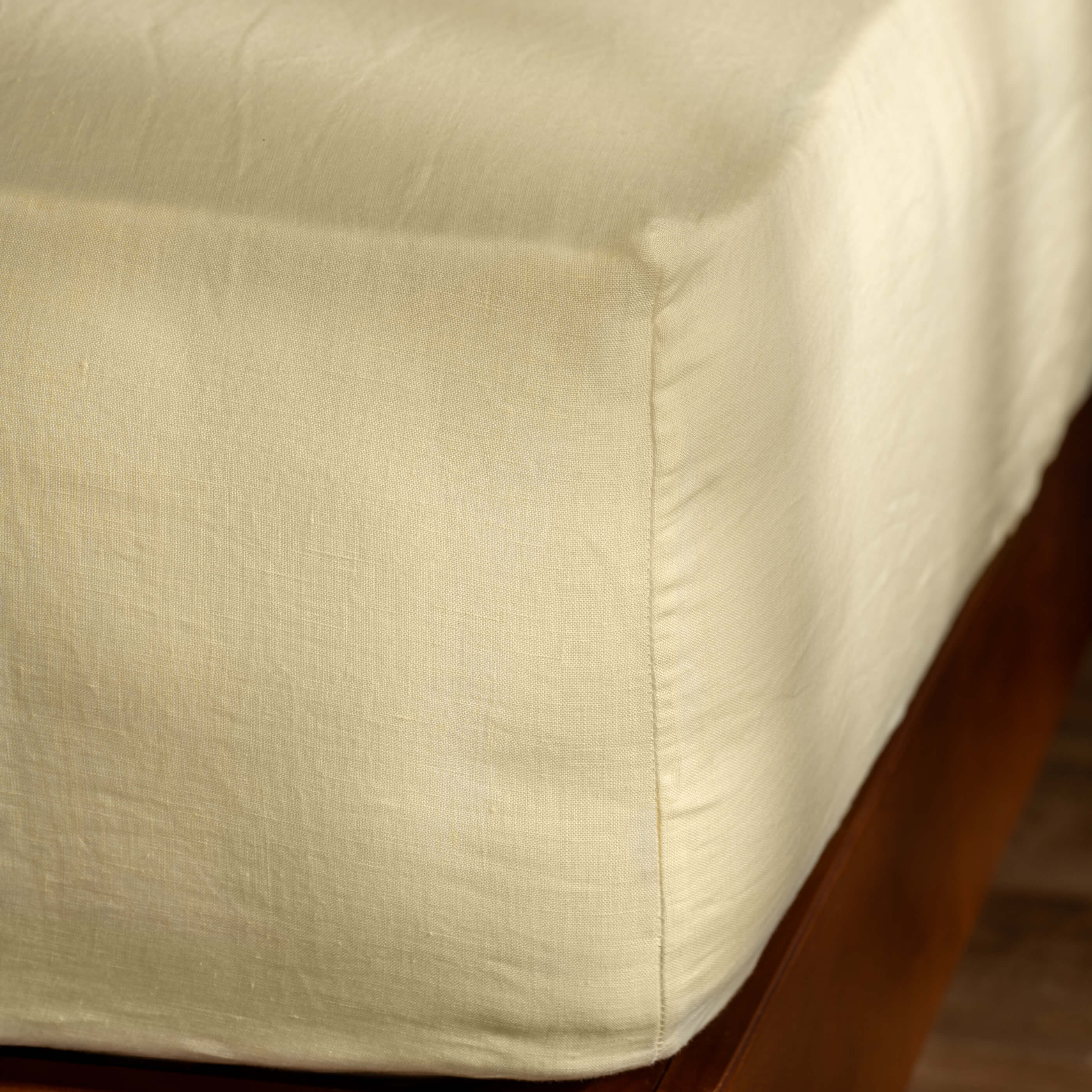 Lemon Yellow French Linen Duvet Cover - Image 6