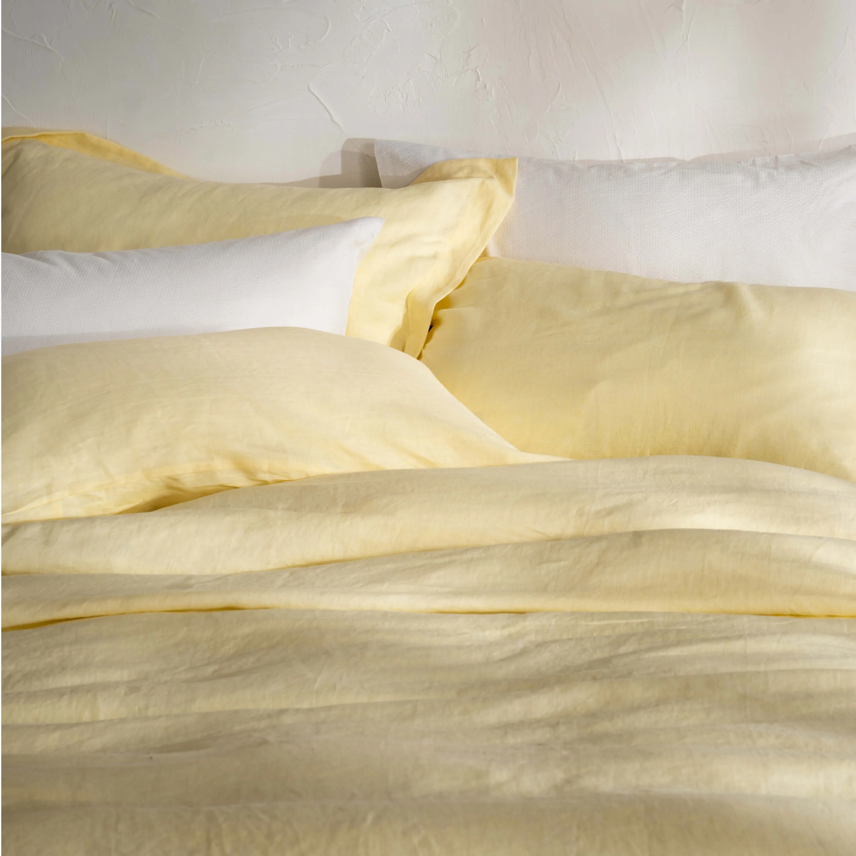 Lemon Yellow French Linen Pillowcases - Image 5