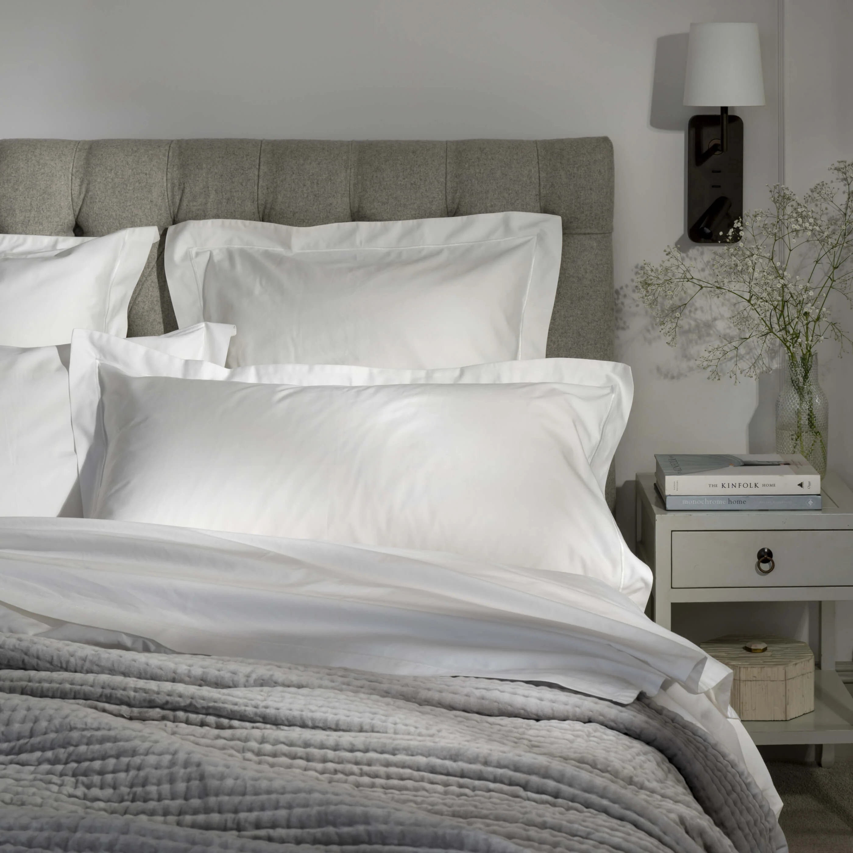 White 600 Thread Count Egyptian Cotton Bedding And Sheets - Image 6