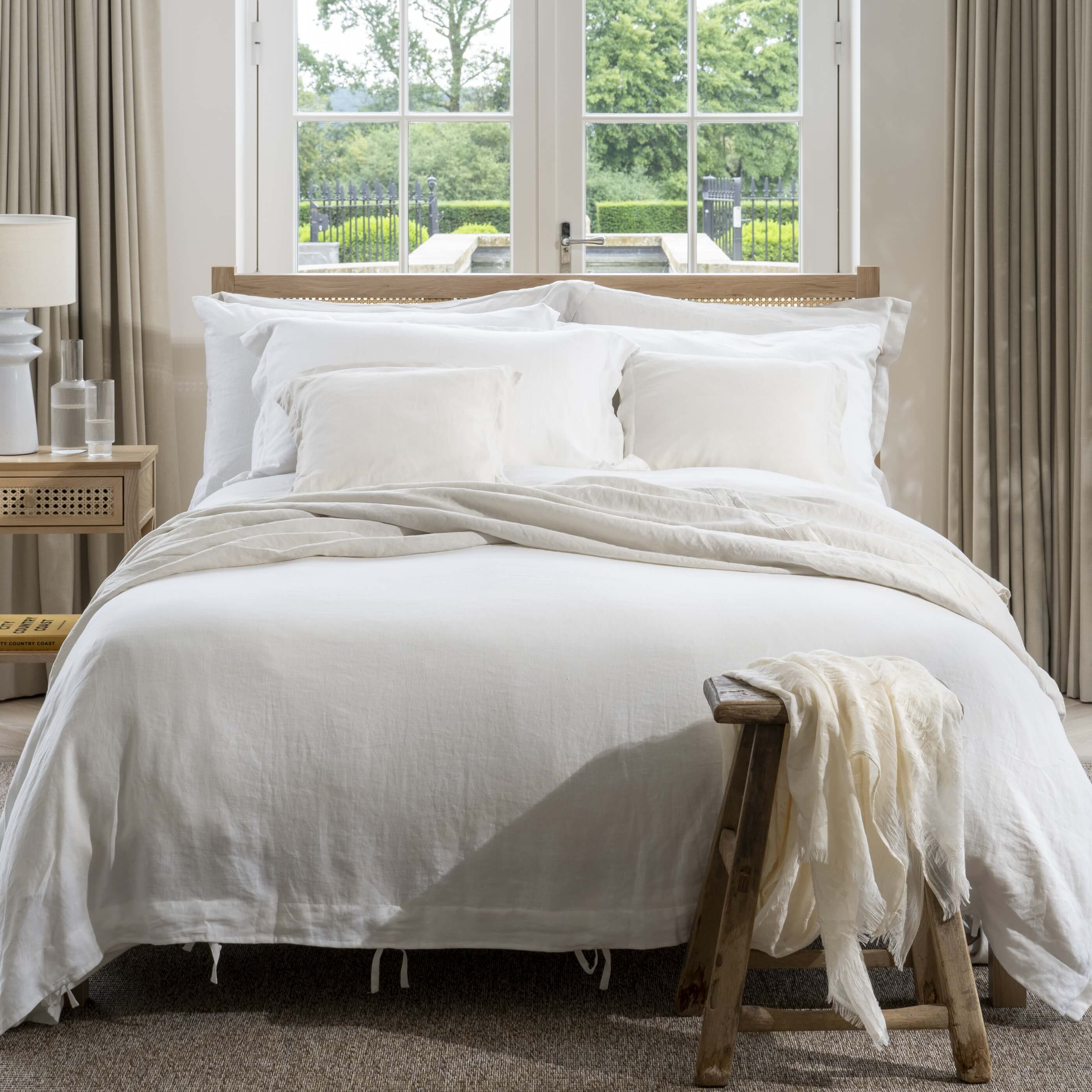 White French Linen 40cm Deep Fitted Sheets - Image 3